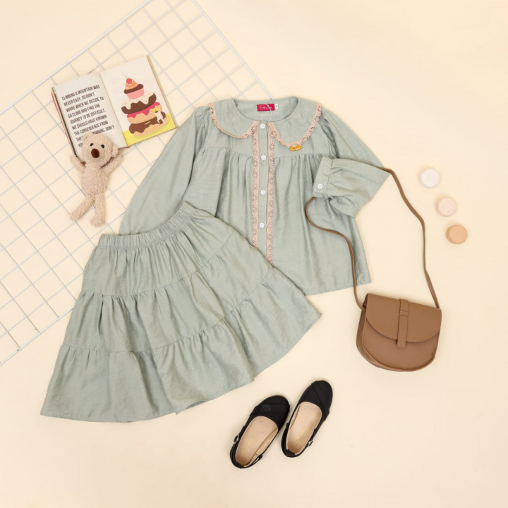 NEYSHA BLOUSE SET SKIRT BY FLOWKIDS