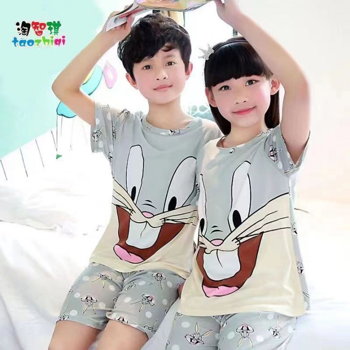 SERI 5 MOOSE PENDEK PENDEK SET PIYAMA ANAK