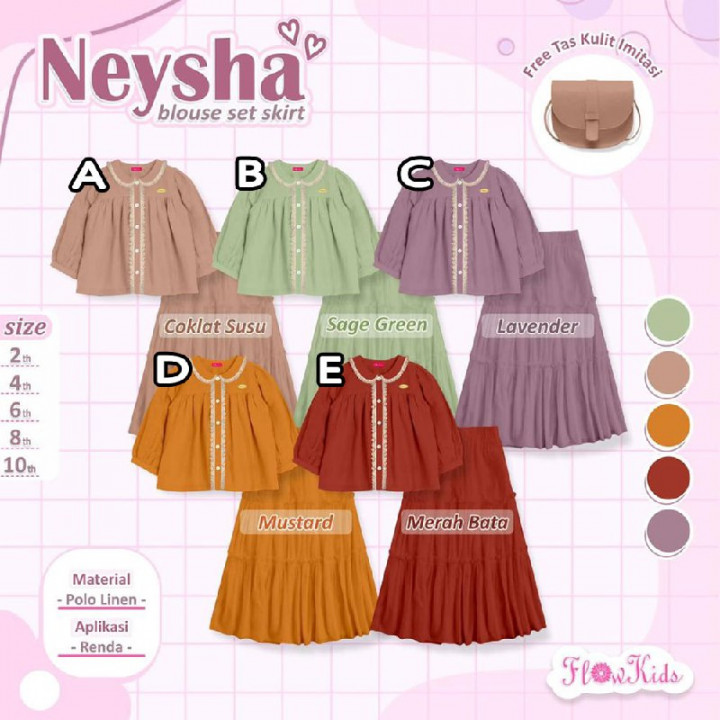 NEYSHA BLOUSE SET SKIRT BY FLOWKIDS