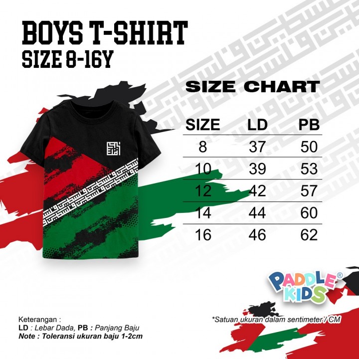 PO BOY TSHIRT SAVE PALESTINE BY PADDLE KIDS