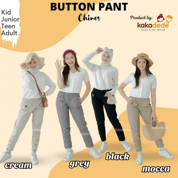 BUTTON PANTS CHINOS BY KAKADEDE