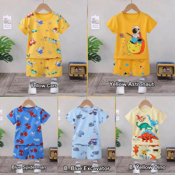 SERI 4 MOOSE PENDEK PENDEK SET PIYAMA ANAK