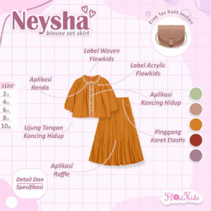 NEYSHA BLOUSE SET SKIRT BY FLOWKIDS