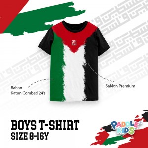 PO BOY TSHIRT SAVE PALESTINE BY PADDLE KIDS
