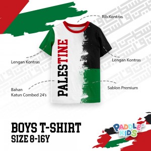 PO BOY TSHIRT SAVE PALESTINE BY PADDLE KIDS