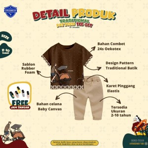 TRADITIONAL PATTERN TEE-SET BY LITTLEARKS